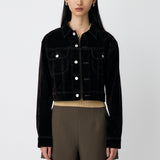 VELVET SHORT JACKET