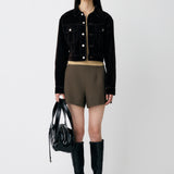 VELVET SHORT JACKET
