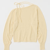 ONE SHOULDER KNIT TOP Off White / Free