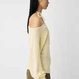 ONE SHOULDER KNIT TOP Off White / Free