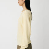 ONE SHOULDER KNIT TOP Off White / Free