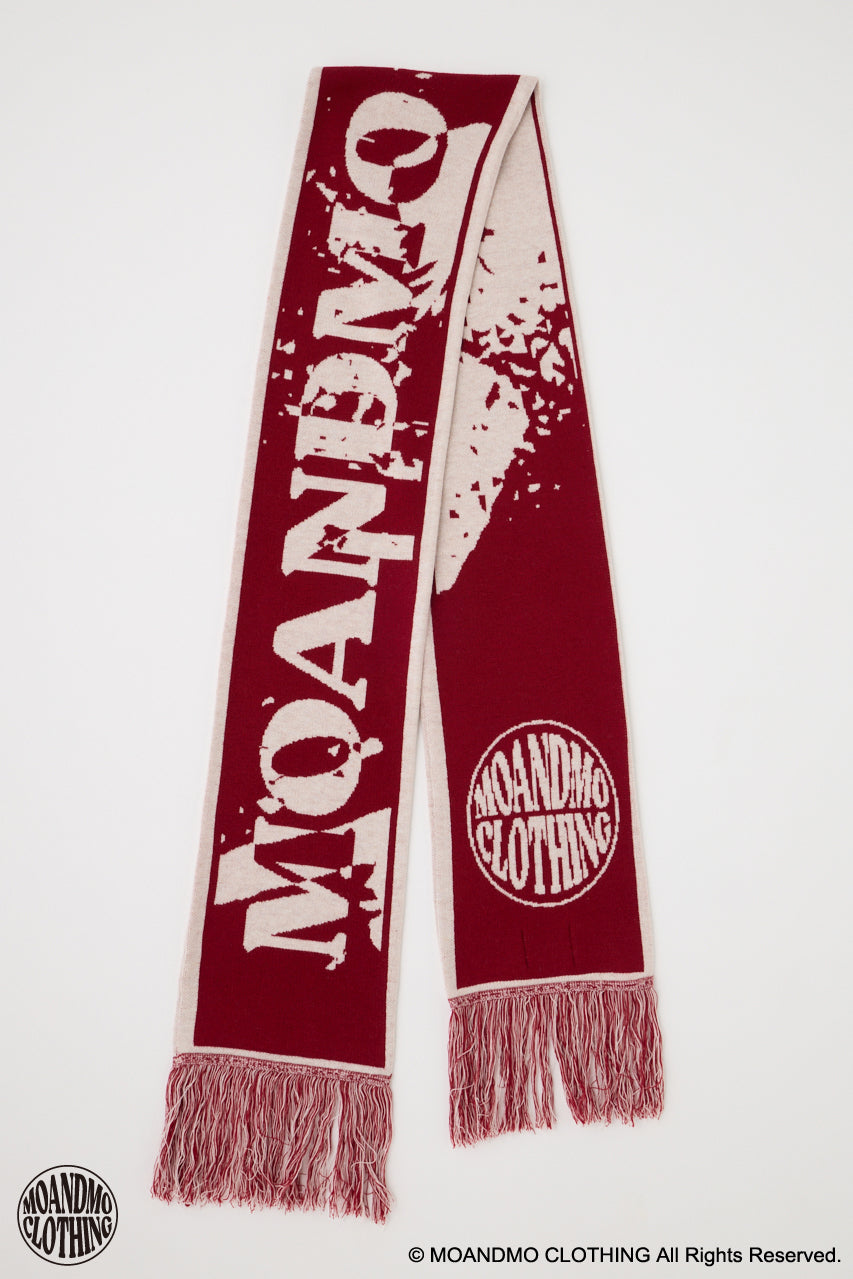 MOANDMO JACQUARD MUFFLER Bordeaux / Free