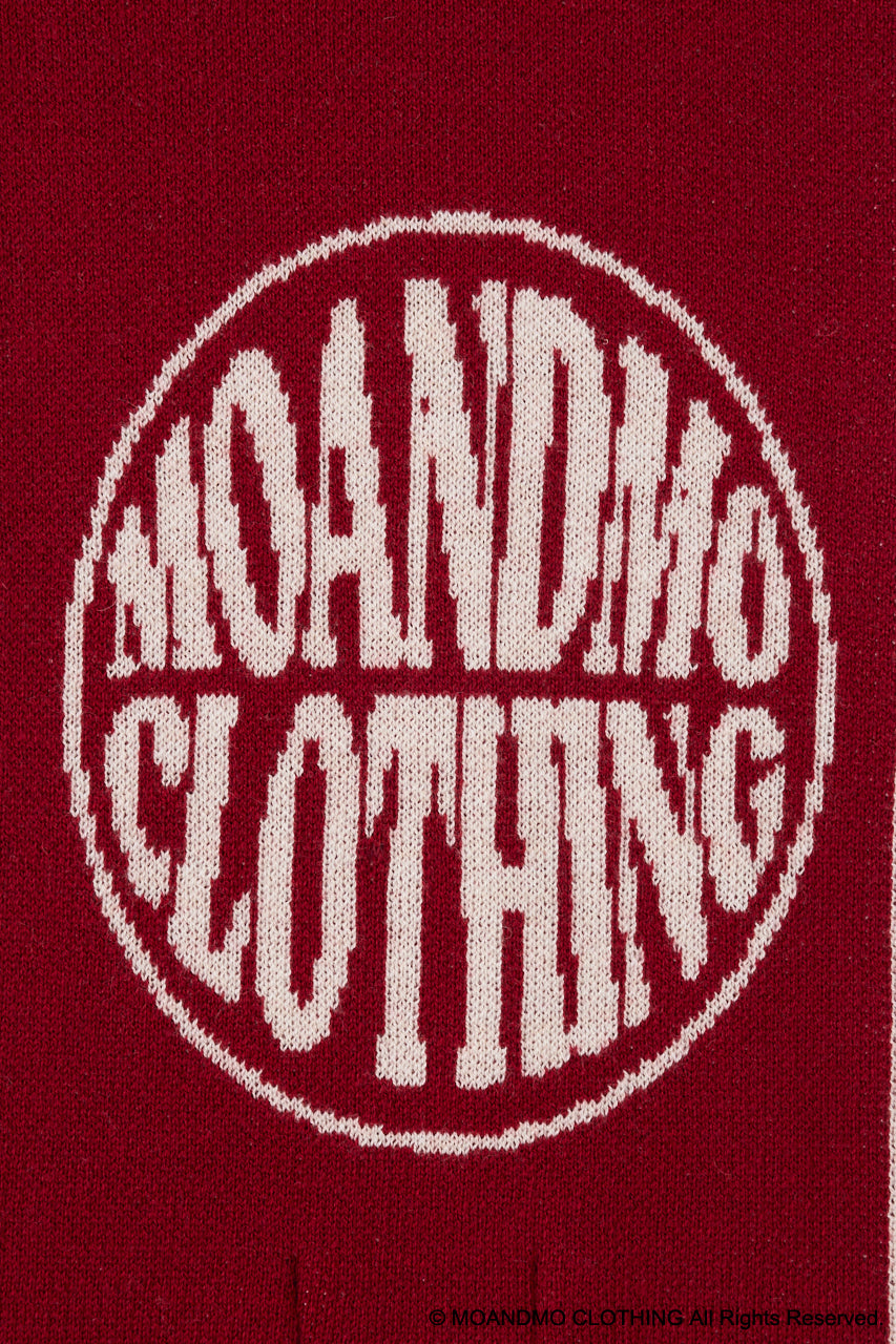 MOANDMO JACQUARD MUFFLER Bordeaux / Free