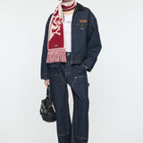 MOANDMO JACQUARD MUFFLER Bordeaux / Free