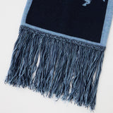 MOANDMO JACQUARD MUFFLER Navy / Free