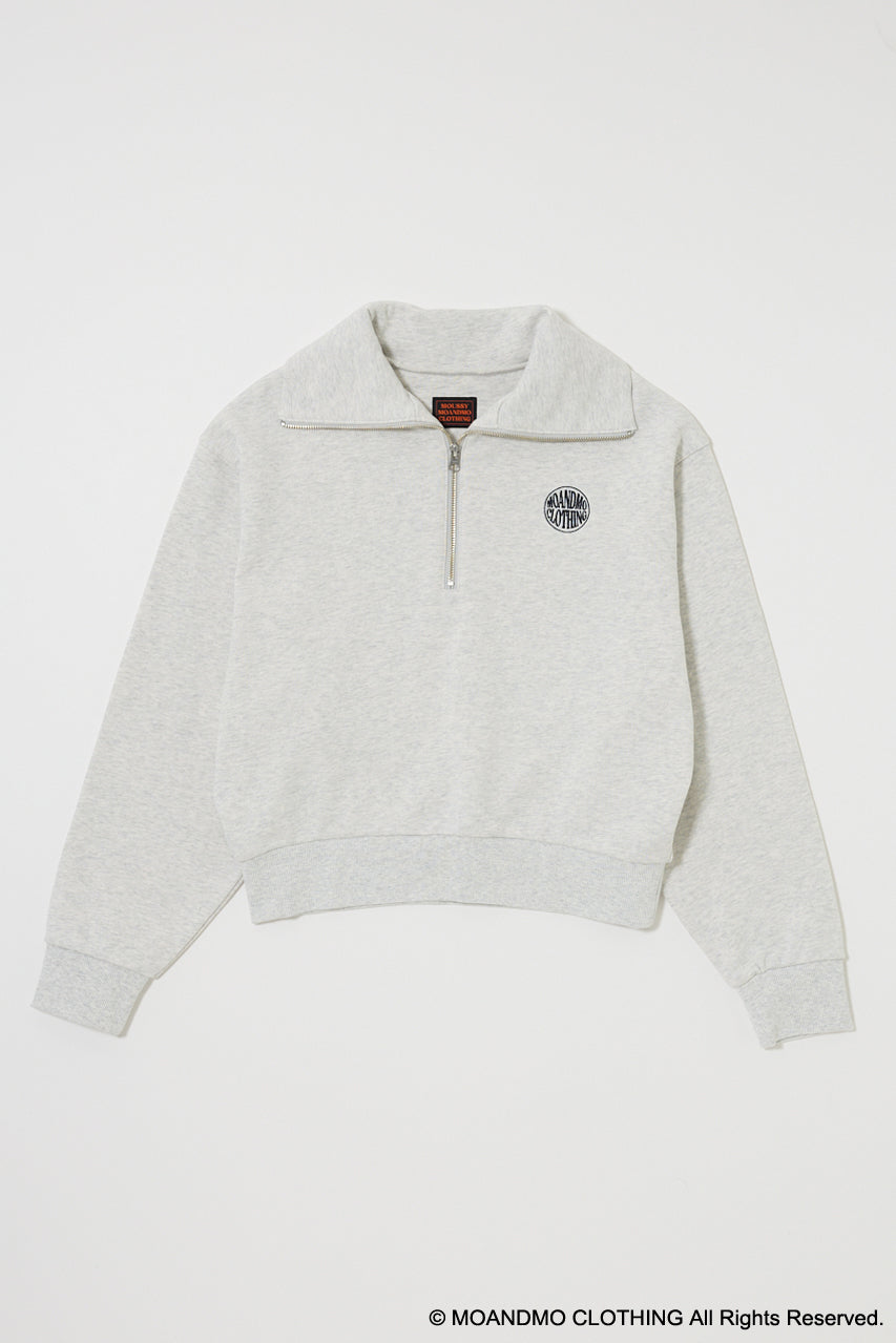 MOANDMO ZIP UP SWEAT Heather Gray / Free