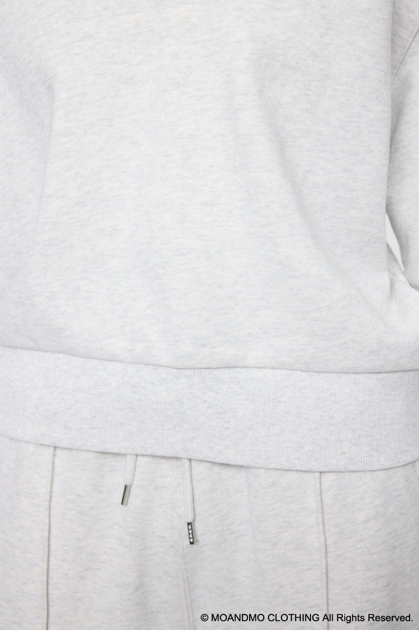 MOANDMO ZIP UP SWEAT Heather Gray / Free