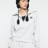 MOANDMO ZIP UP SWEAT Heather Gray / Free