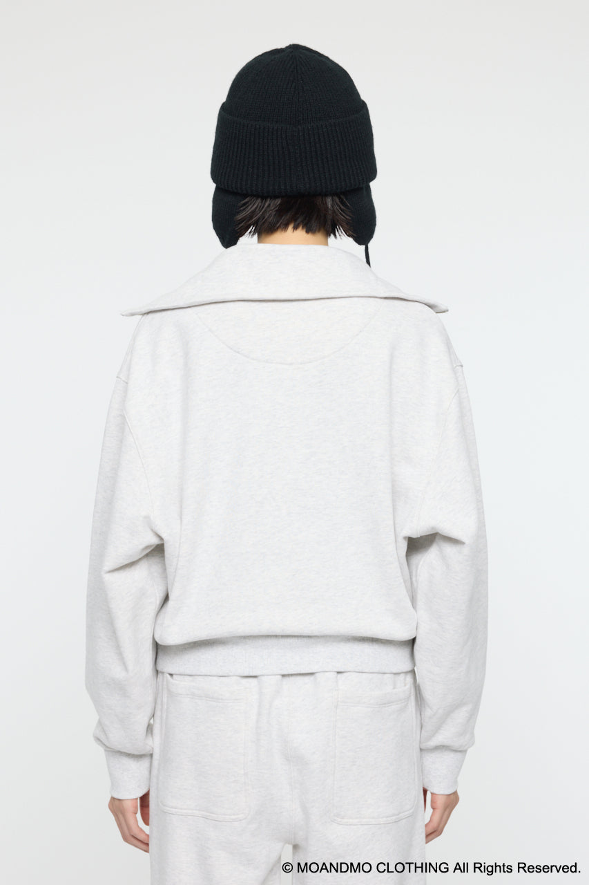 MOANDMO ZIP UP SWEAT Heather Gray / Free