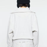 MOANDMO ZIP UP SWEAT Heather Gray / Free