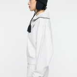 MOANDMO ZIP UP SWEAT Heather Gray / Free