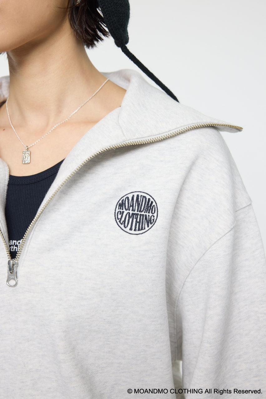 MOANDMO ZIP UP SWEAT Heather Gray / Free