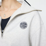 MOANDMO ZIP UP SWEAT Heather Gray / Free