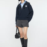 MOANDMO ZIP UP SWEAT Navy / Free