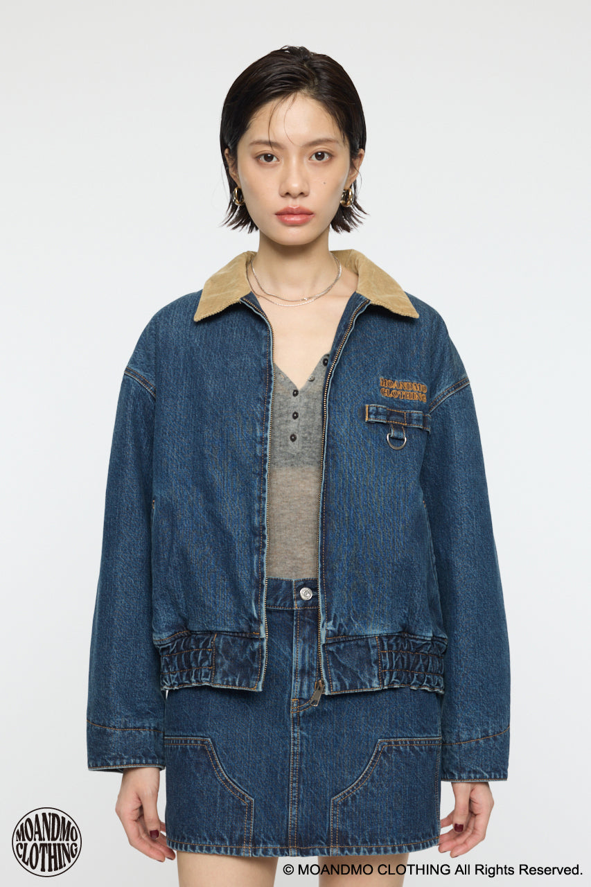 MOUSSY MOANDMO DENIM PADDED ジャケット Moandmo Denim Padded Jacket – MOUSSY