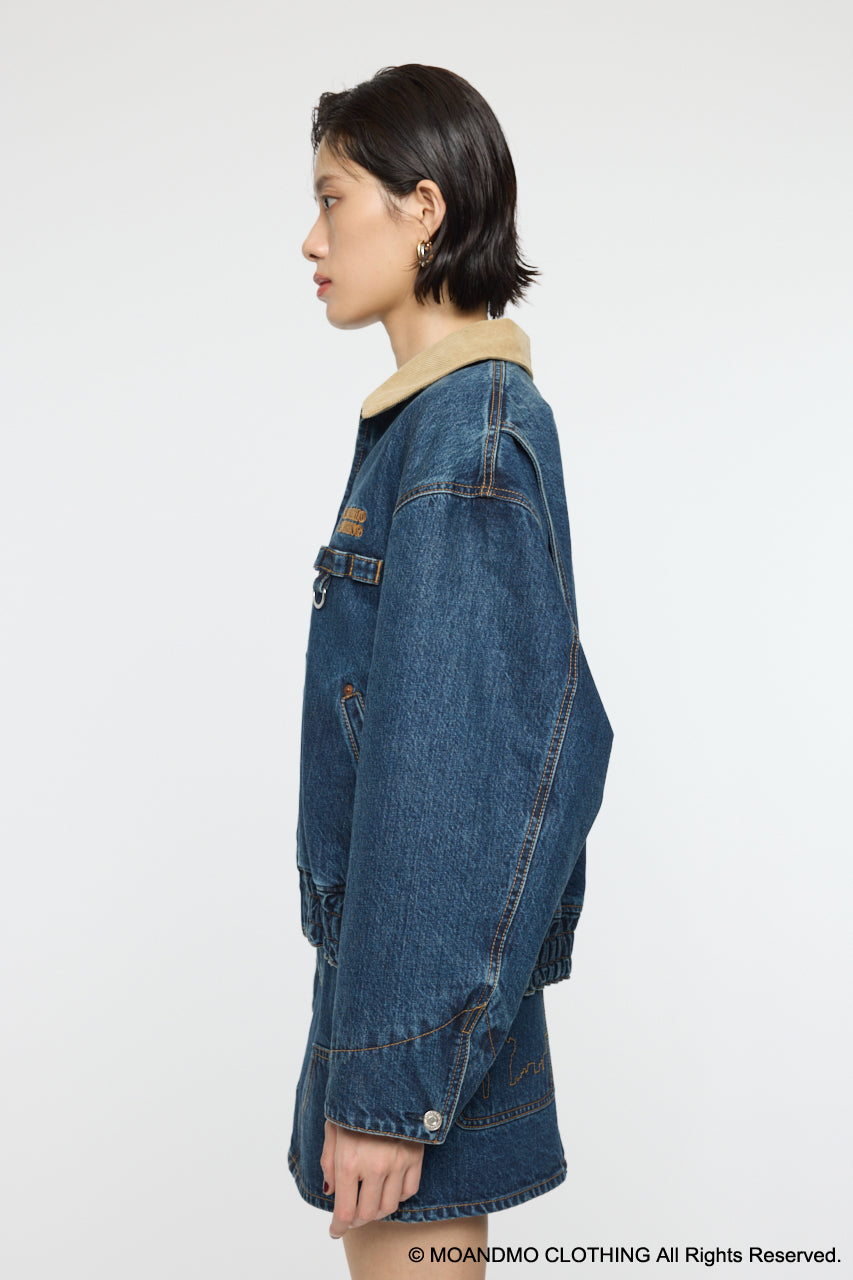 MOUSSY MOANDMO DENIM PADDED ジャケット Moandmo Denim Padded Jacket – MOUSSY