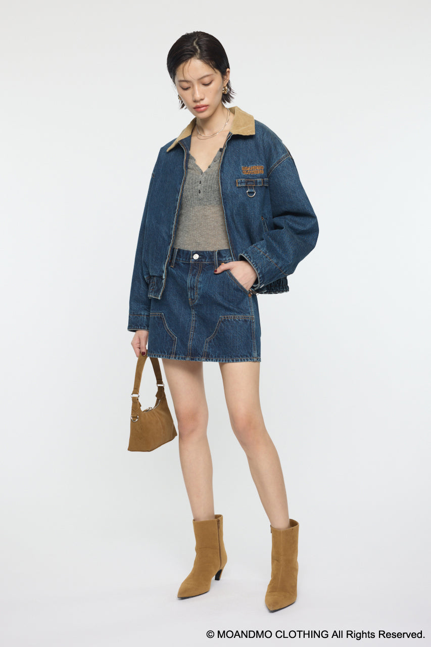 Moandmo Denim Padded Jacket – MOUSSY