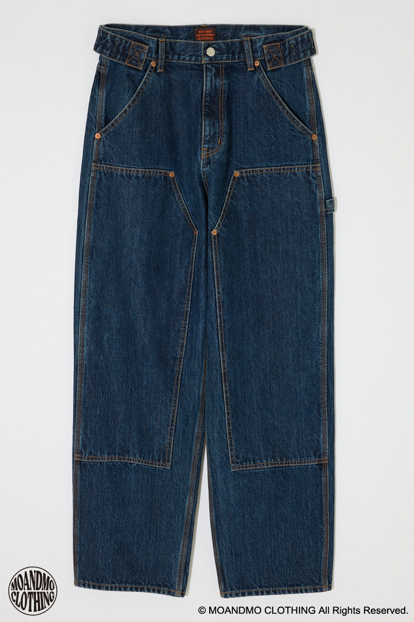 MOANDMO DOUBLE KNEE STRAIGHT Dark Blue / 1 (S)