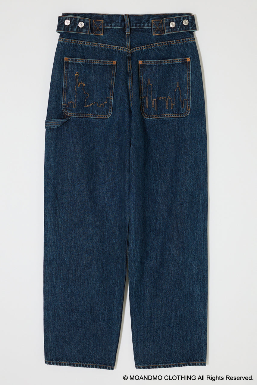 MOANDMO DOUBLE KNEE STRAIGHT Dark Blue / 1 (S)