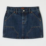 MOANDMO EMBROIDERY MINI SKIRT Dark Blue / 1 (S)