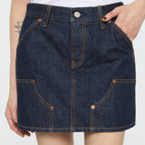 MOANDMO EMBROIDERY MINI SKIRT One Wash / 1 (S)