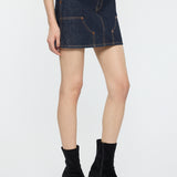 MOANDMO EMBROIDERY MINI SKIRT One Wash / 1 (S)