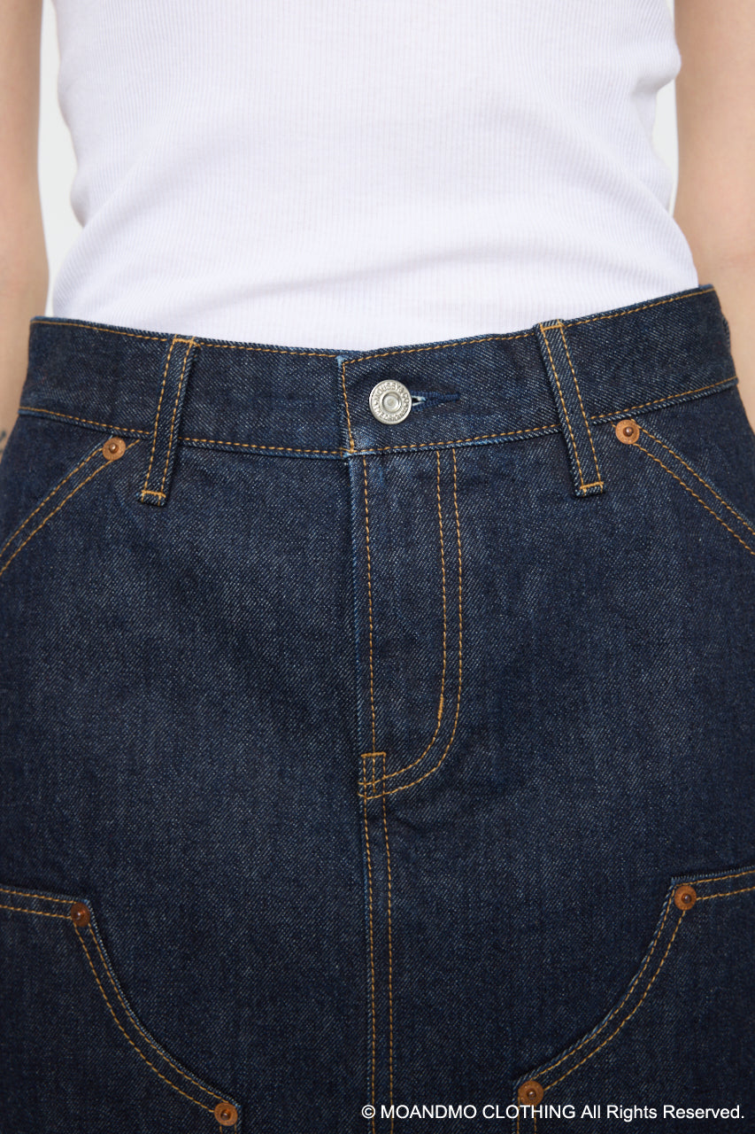 MOANDMO EMBROIDERY MINI SKIRT One Wash / 1 (S)