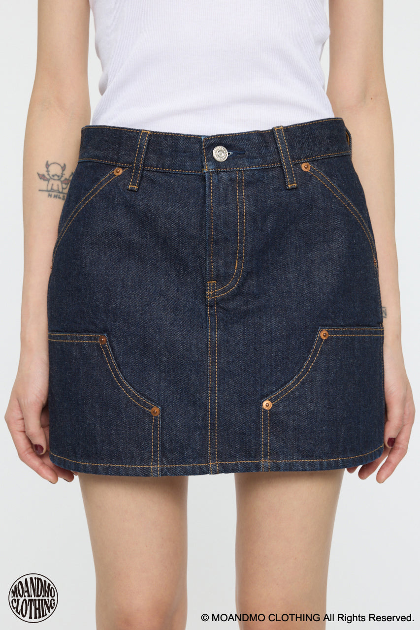 MOANDMO EMBROIDERY MINI SKIRT One Wash / 1 (S)