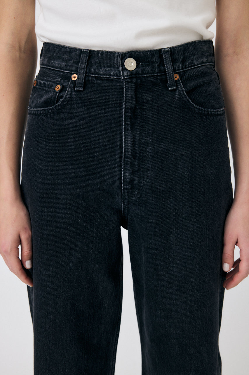 【新品タグ付き】MOUSSY HIGH WAIST BLACK STRAIGHT High Waisted 90s Straight -blk – MOUSSY