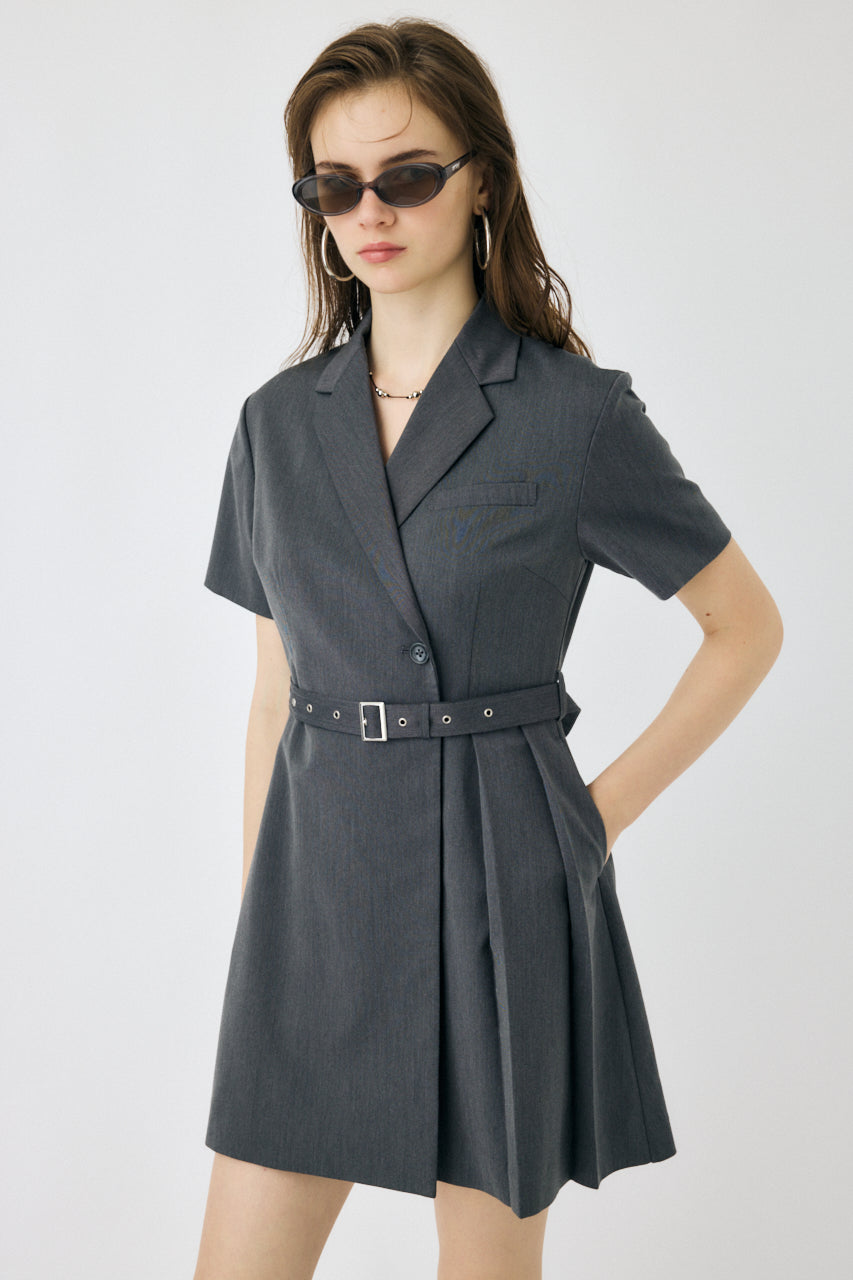 MOUSSY BLAZER PLEATS ミニドレス Blazer Pleats Mini Dress – MOUSSY