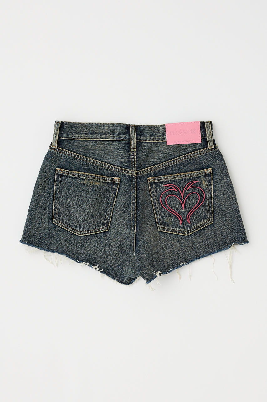 Bep Heart Denim Shorts – MOUSSY