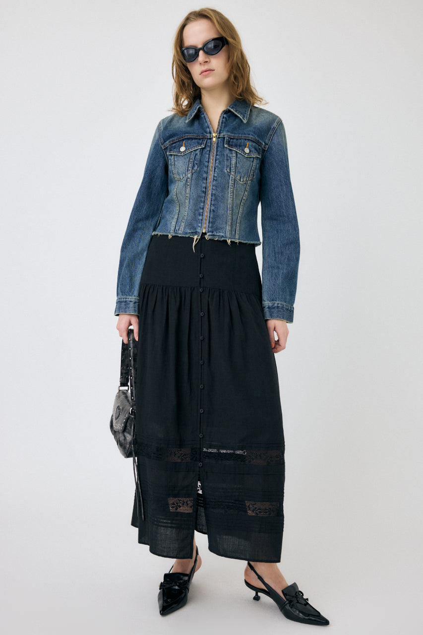 Zip Up Compact Denim Jacket – MOUSSY