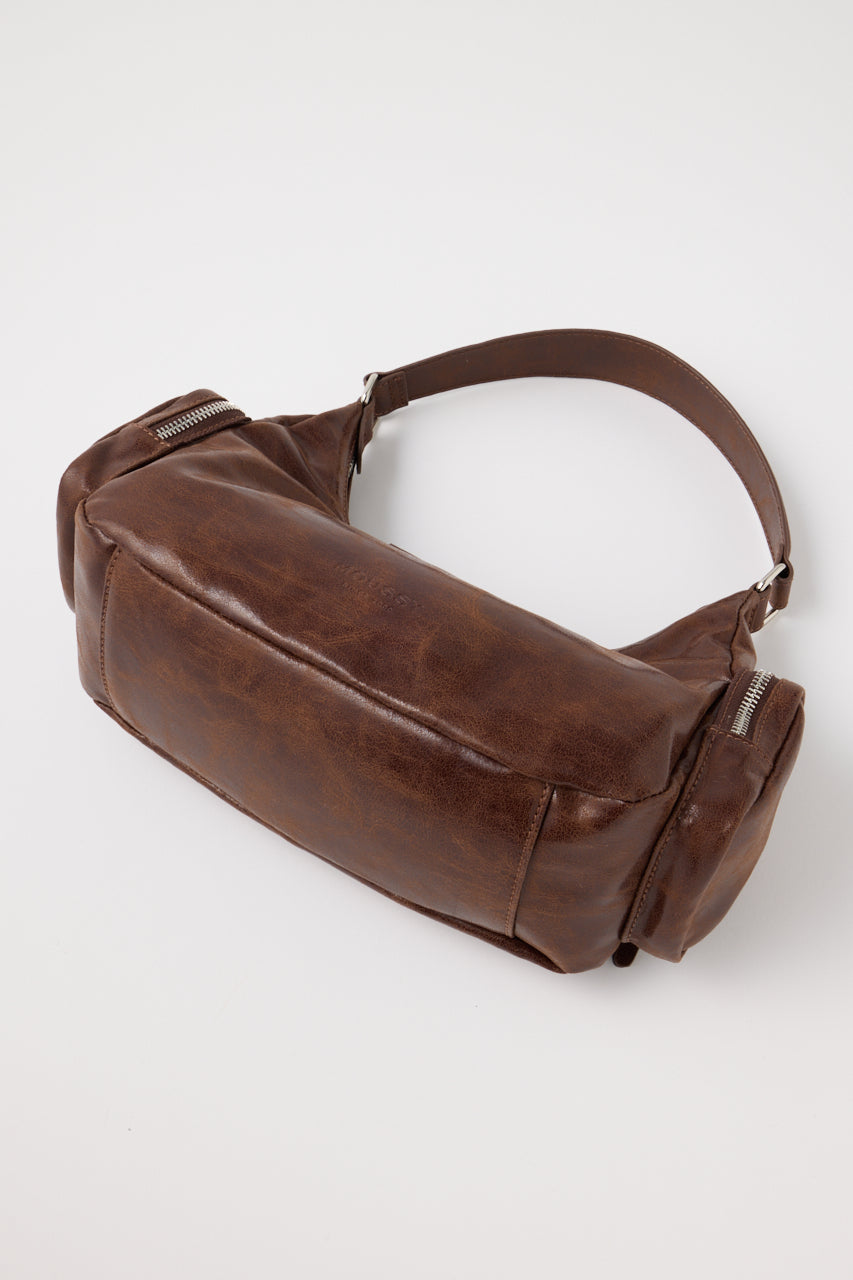 MOUSSY SIDE POCKET HOBO バッグ　ブラウン Side Pocket Bag – MOUSSY
