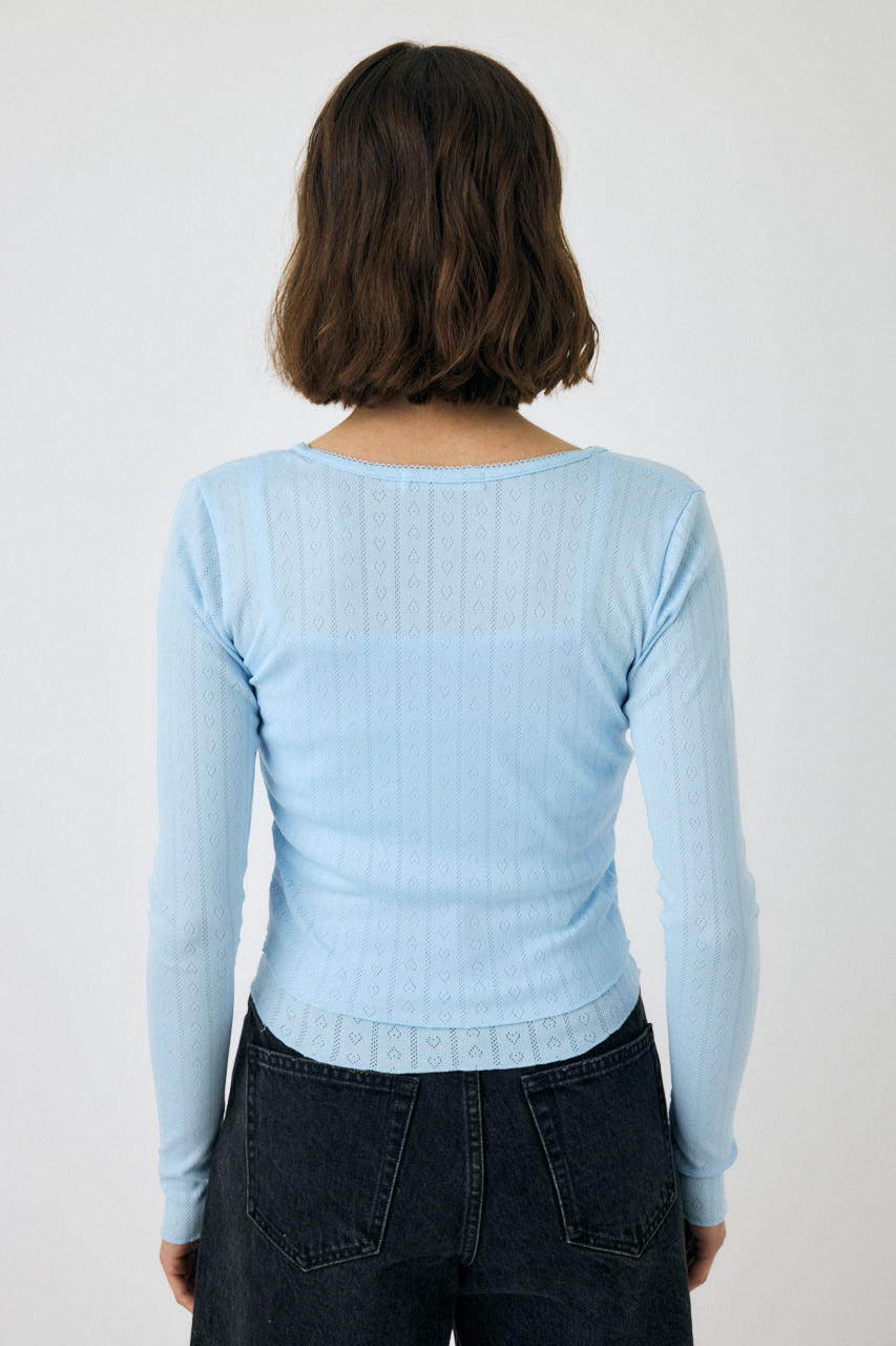 Eyelet U-neck Cardigan & Cami – MOUSSY
