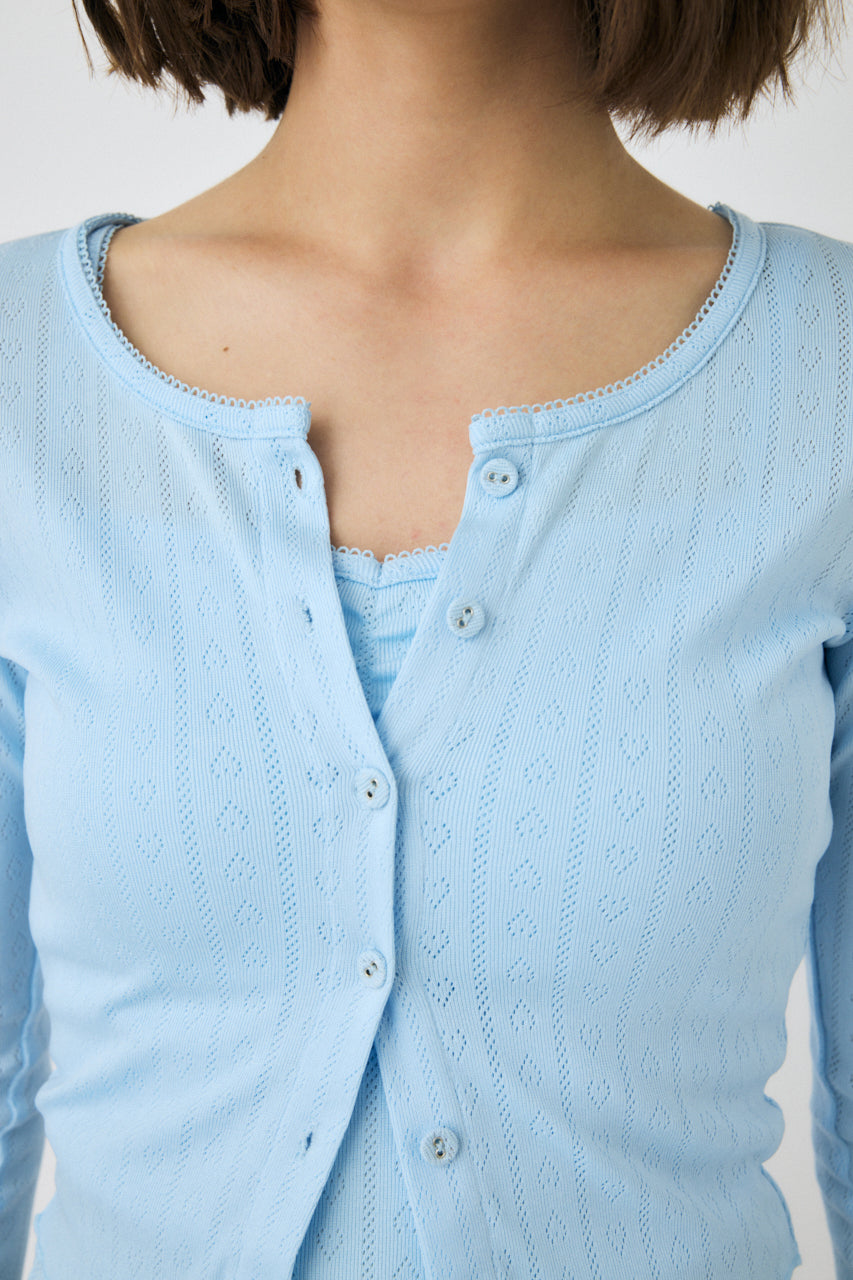 MOUSSY △▲ WAIST TUCK CARDIGAN MOUSSY（マウジー）の「WAIST TUCK CARDIGAN（カーディガン/ボレロ