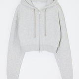 CORSET ZIP HOODIE Heather Gray / Free