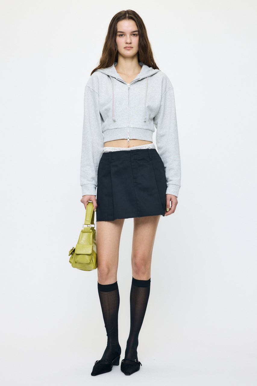 CORSET ZIP HOODIE Heather Gray / Free