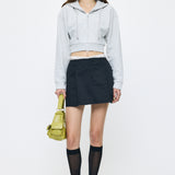 CORSET ZIP HOODIE Heather Gray / Free