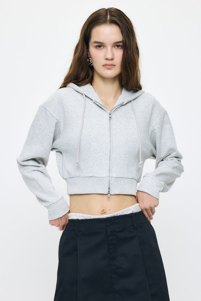 CORSET ZIP HOODIE Heather Gray / Free