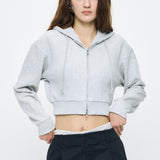 CORSET ZIP HOODIE Heather Gray / Free