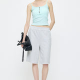SUVIN GIZA 2WAY CAMISOLE Light Blue / Free
