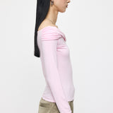 ASYMMETRY TWIST NECK TOP