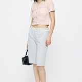 BERMUDA SWEAT SHORTS Heather Gray / Free