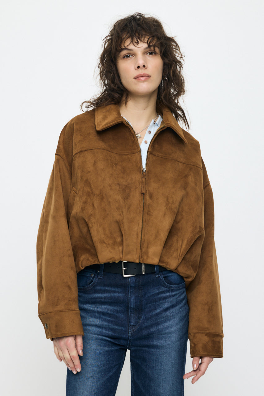 GATHER HEM JACKET Brown / Free