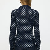 DOT TULLE SHIRT Multi Navy / Free