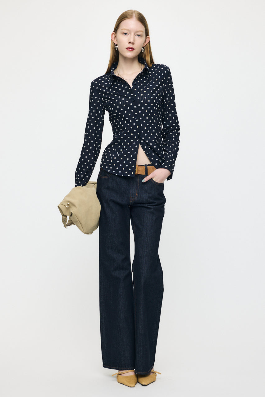 DOT TULLE SHIRT Multi Navy / Free
