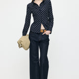 DOT TULLE SHIRT Multi Navy / Free