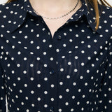 DOT TULLE SHIRT Multi Navy / Free
