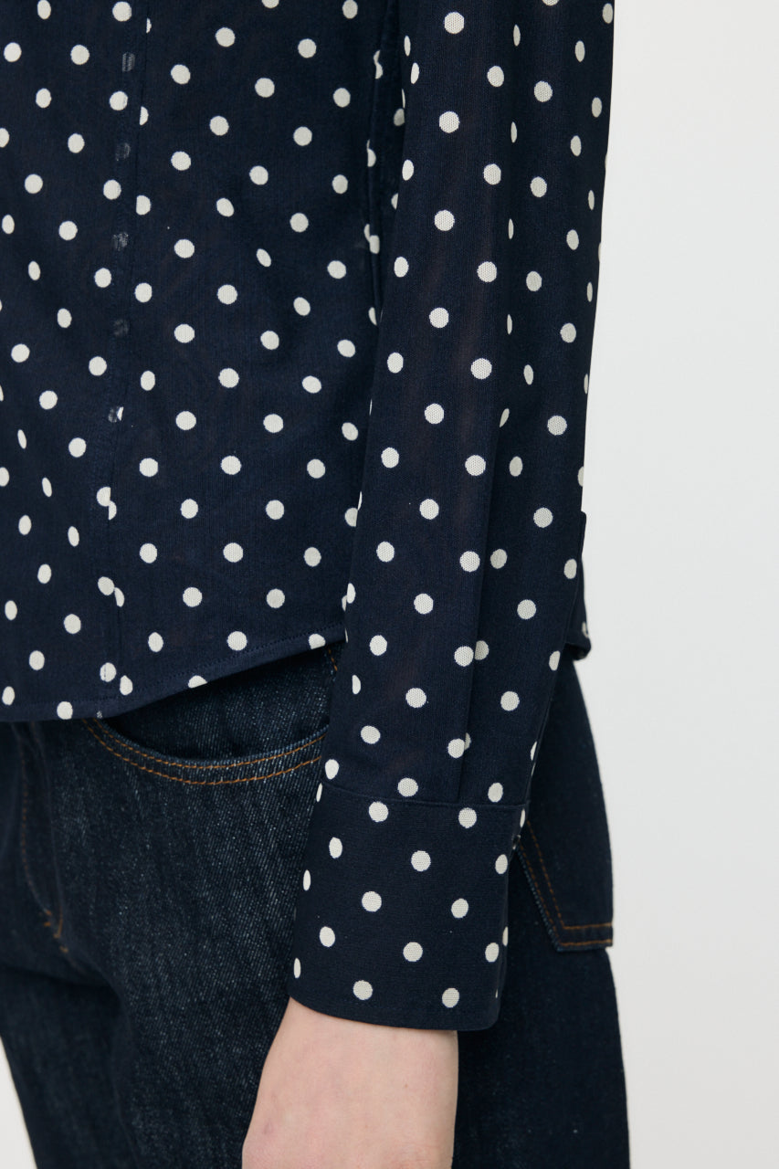 DOT TULLE SHIRT Multi Navy / Free