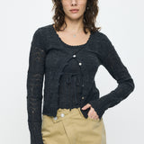 MIXED EYELET ENSEMBLE Heather Gray / Free